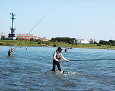 鮎釣り